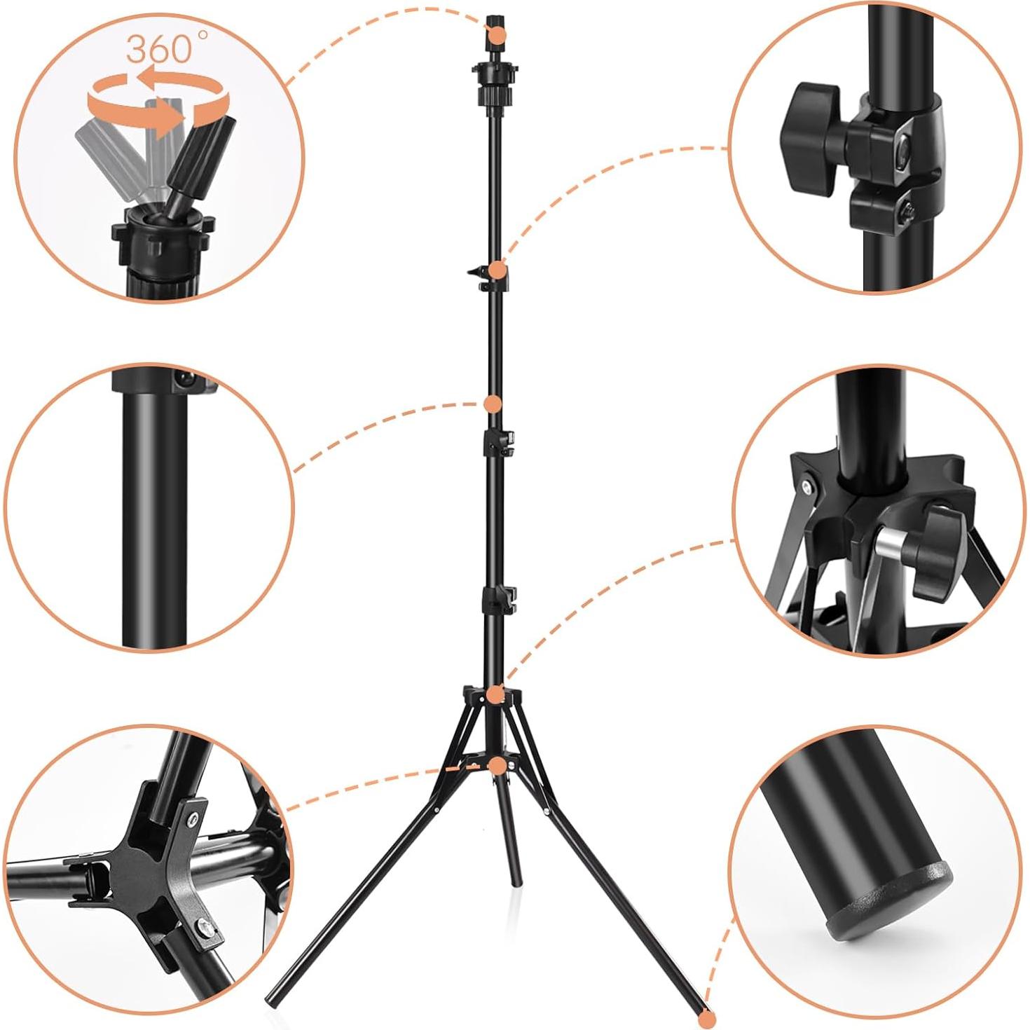 Soporte Ajustable para Cabeza de Maniquí Pet Baby - Metal Reforzado