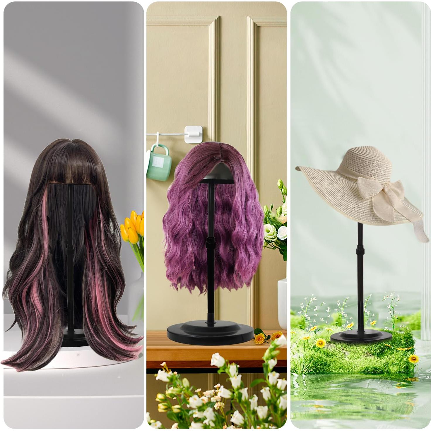 Soporte para Pelucas Ajustable WiZiWi 2PCS Antideslizante