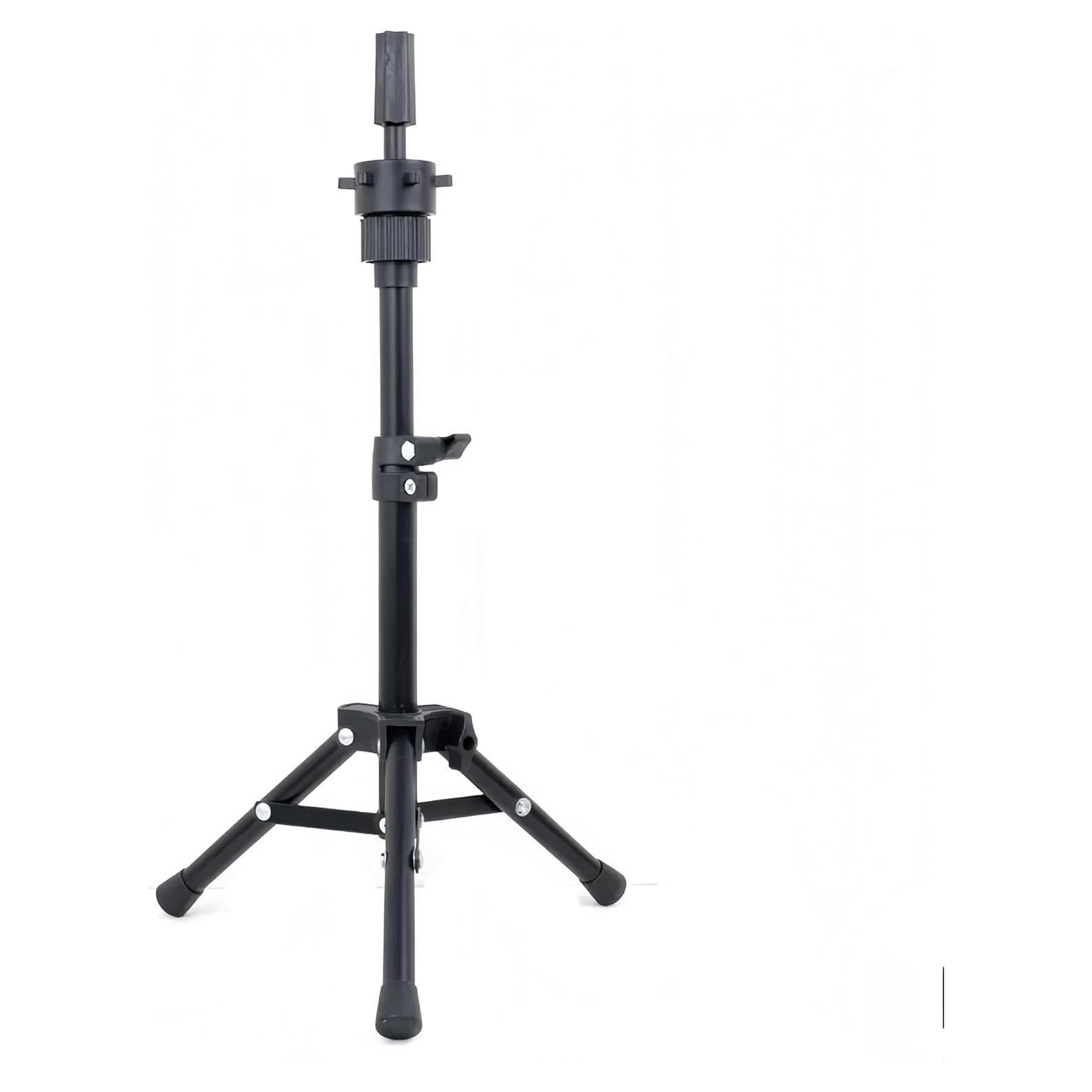 Soporte de Cabeza de Peluca Ajustable Yiifiulyn Mini Negro