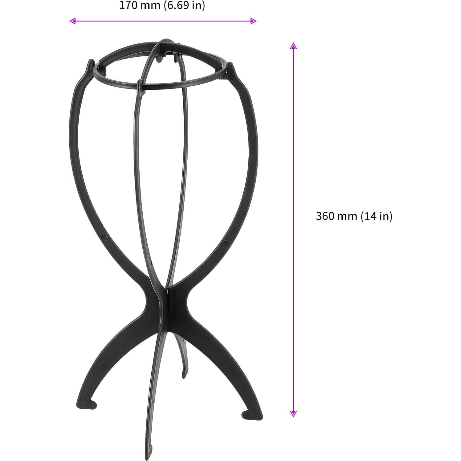 Soporte de Peluca Plegable JEUIHAU - 15 Unidades 36 cm