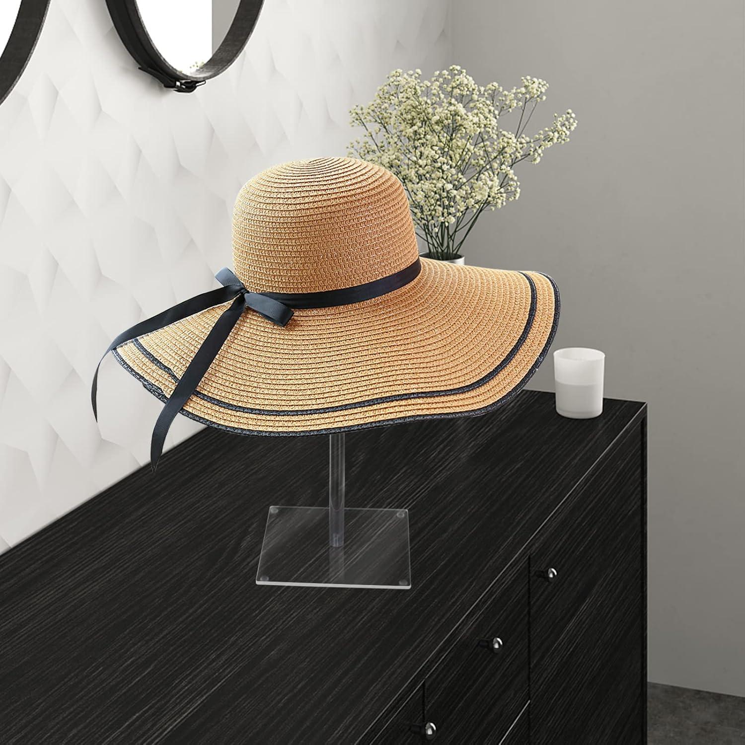 Soporte de Sombrero Acrílico RSSCIIIUL Ajustable 30-43 cm 2pcs