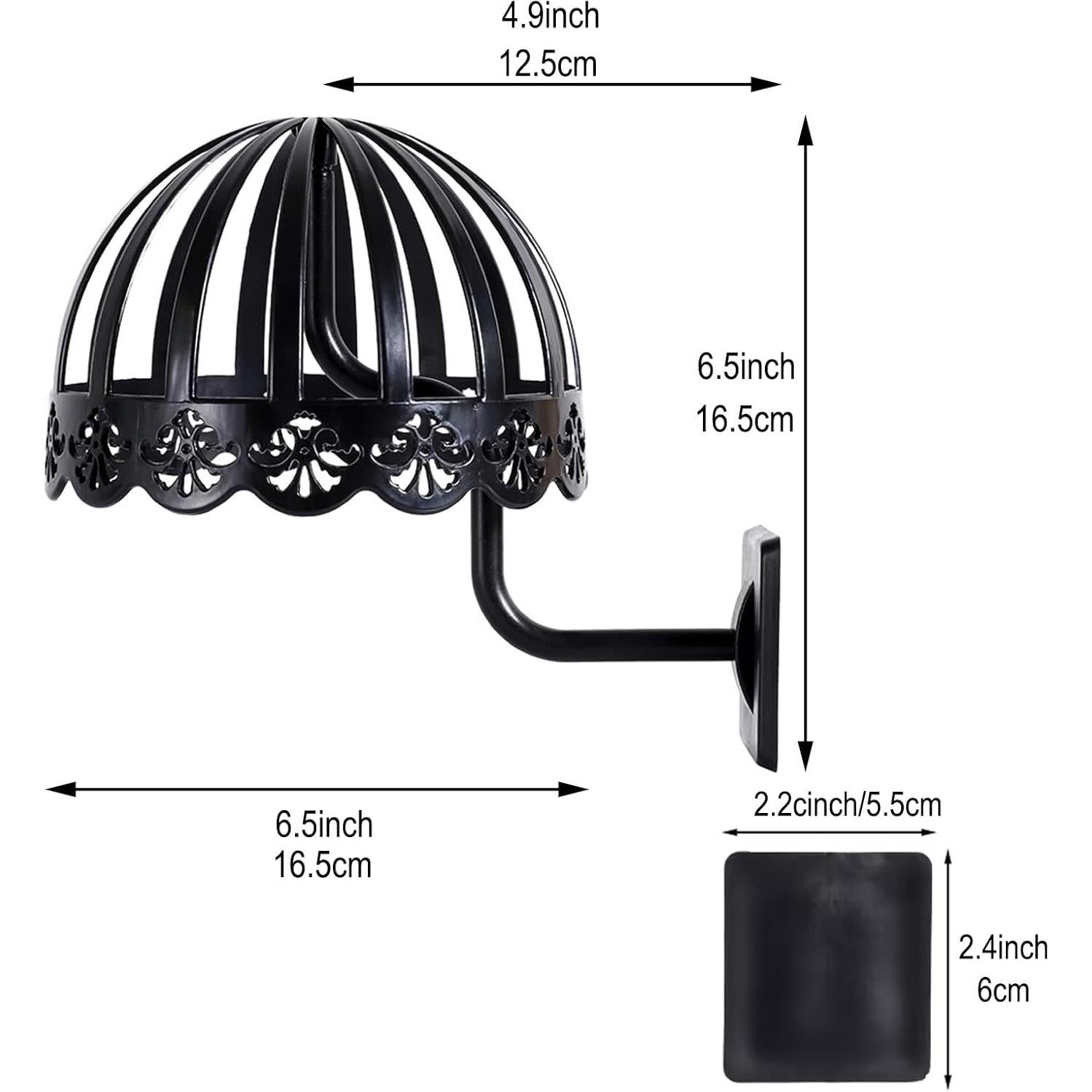 Soporte para Pelucas Montado en Pared WELIKEK Negro 1PC