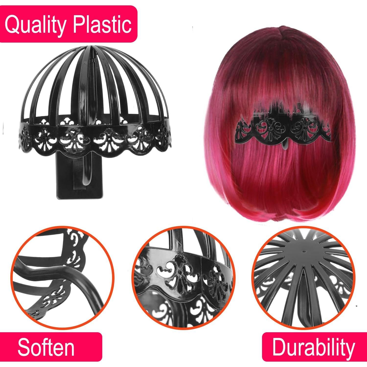 Soporte para Pelucas Montado en Pared WELIKEK Negro 1PC