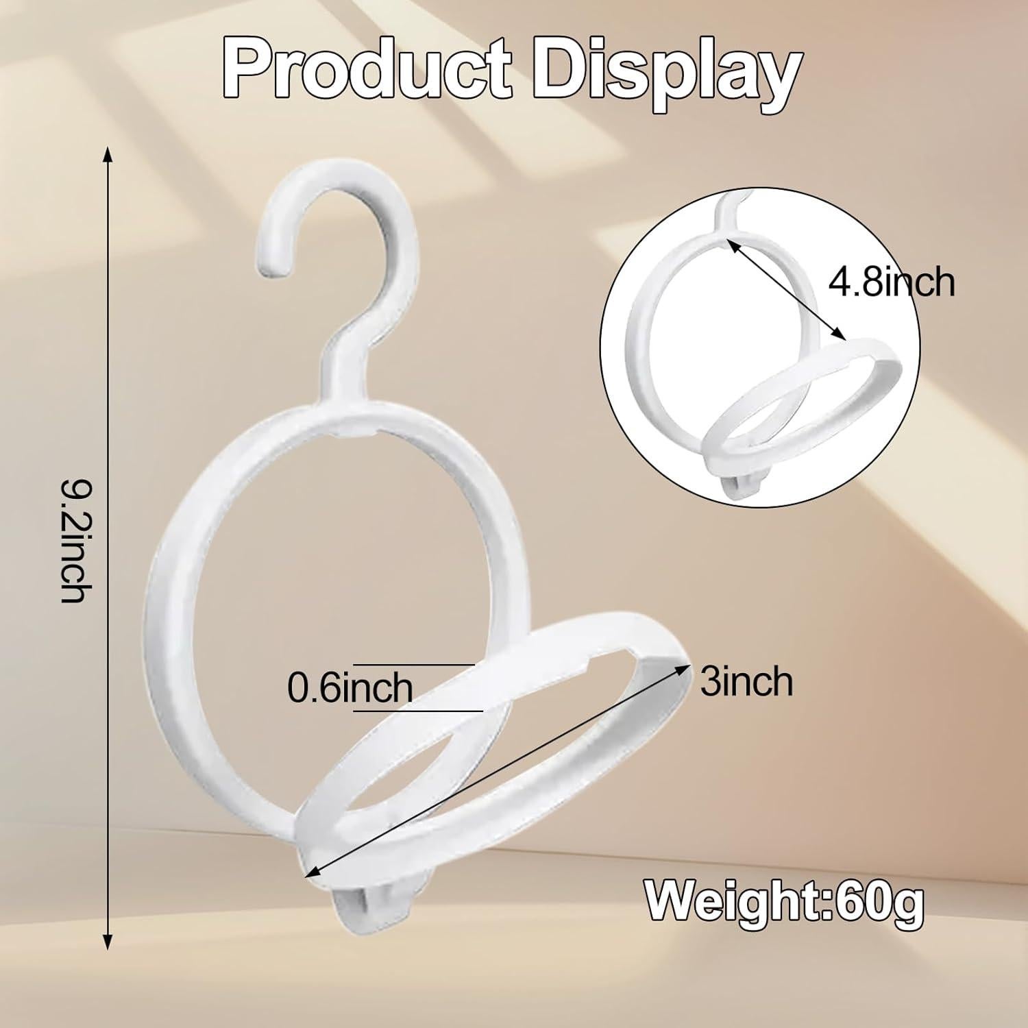 Soportes de Peluca Plegables 5Pcs XIIMENALU - Blanco