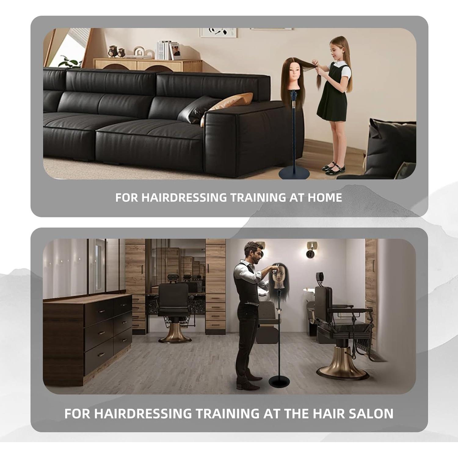 Soporte para Cabeza de Peluca PRESILKEE Ajustable 76-135 cm