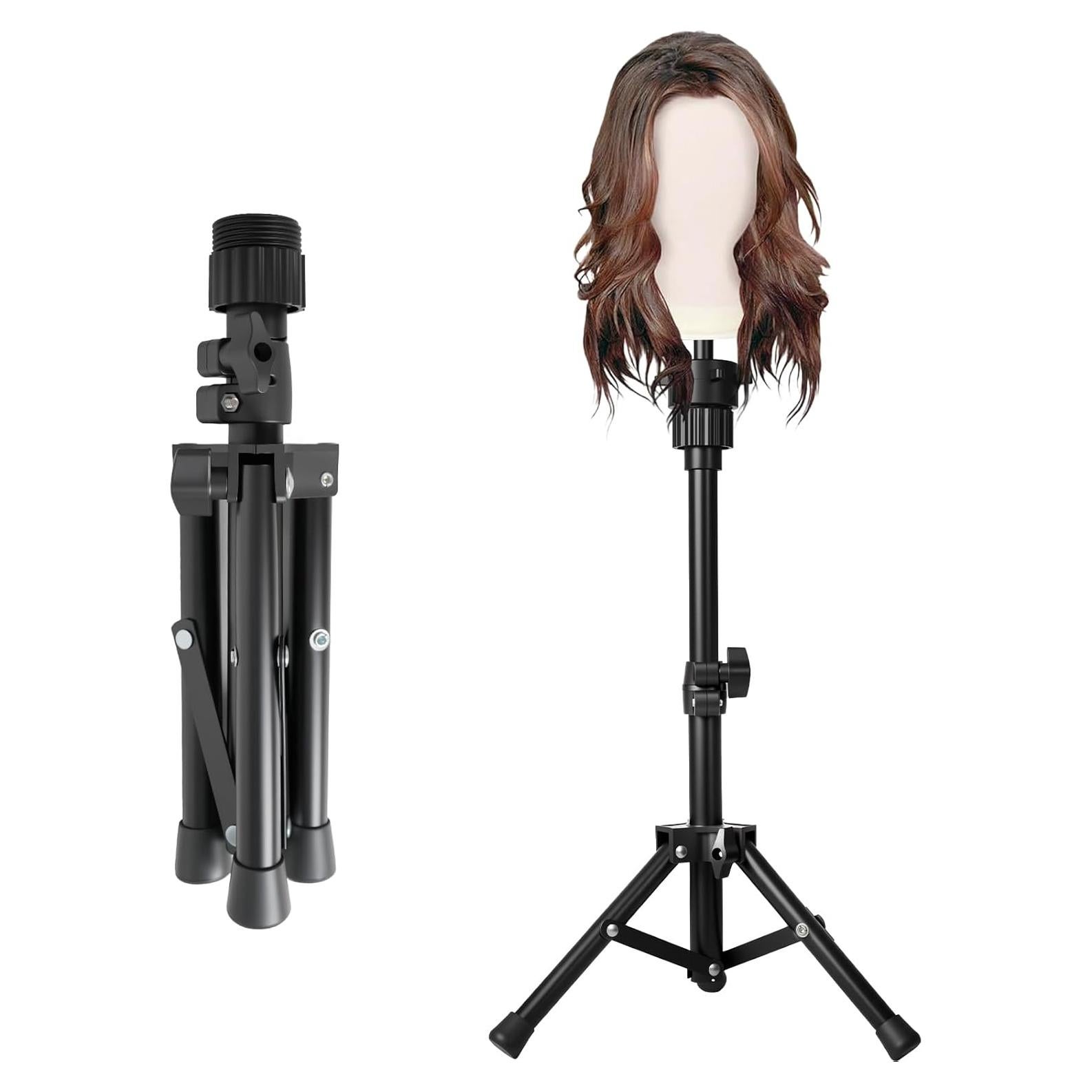 Soporte de Peluca Trípode ADLLHO Ajustable con Base Antideslizante