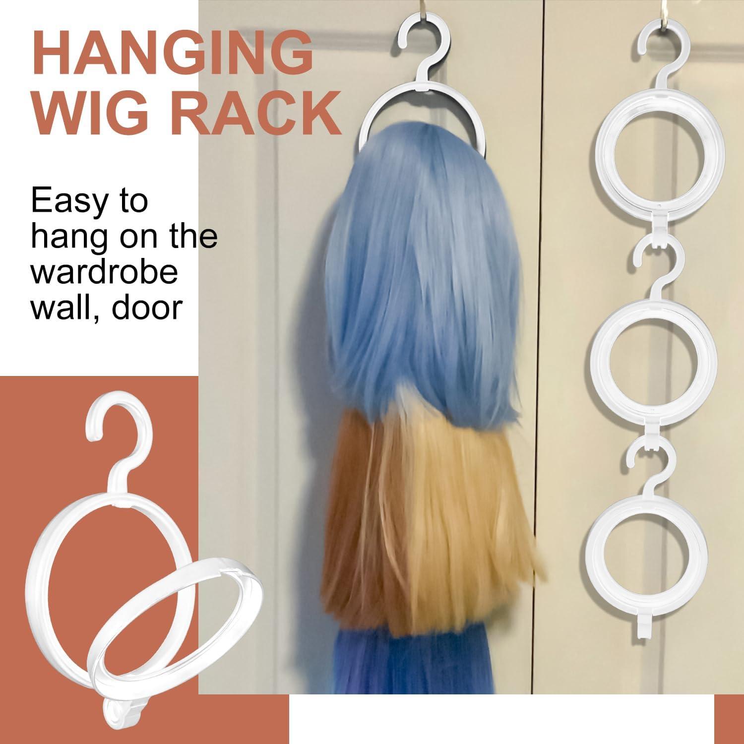 Paquete de 20 perchas para pelucas KUKLIPJIM - Almacenamiento versátil