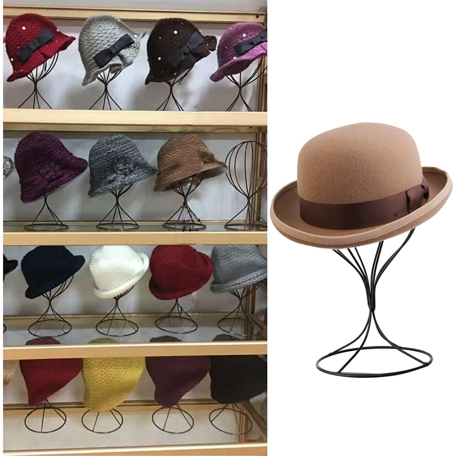 Soporte de Peluca de Metal A-SZCXTOP 32cm Negro Estable