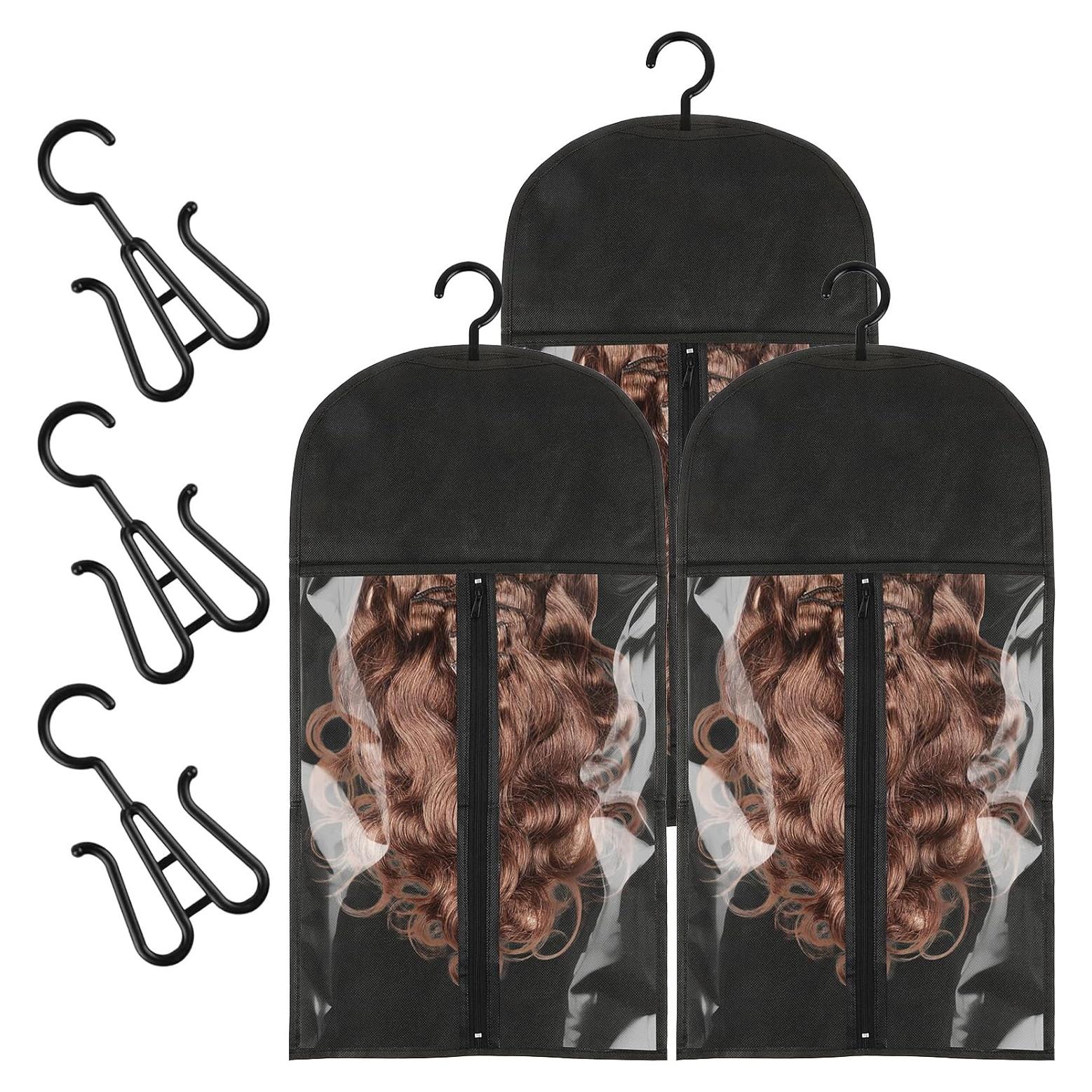 Bolsas de Almacenamiento para Pelucas Opvixi, 3 pcs 60x29 cm
