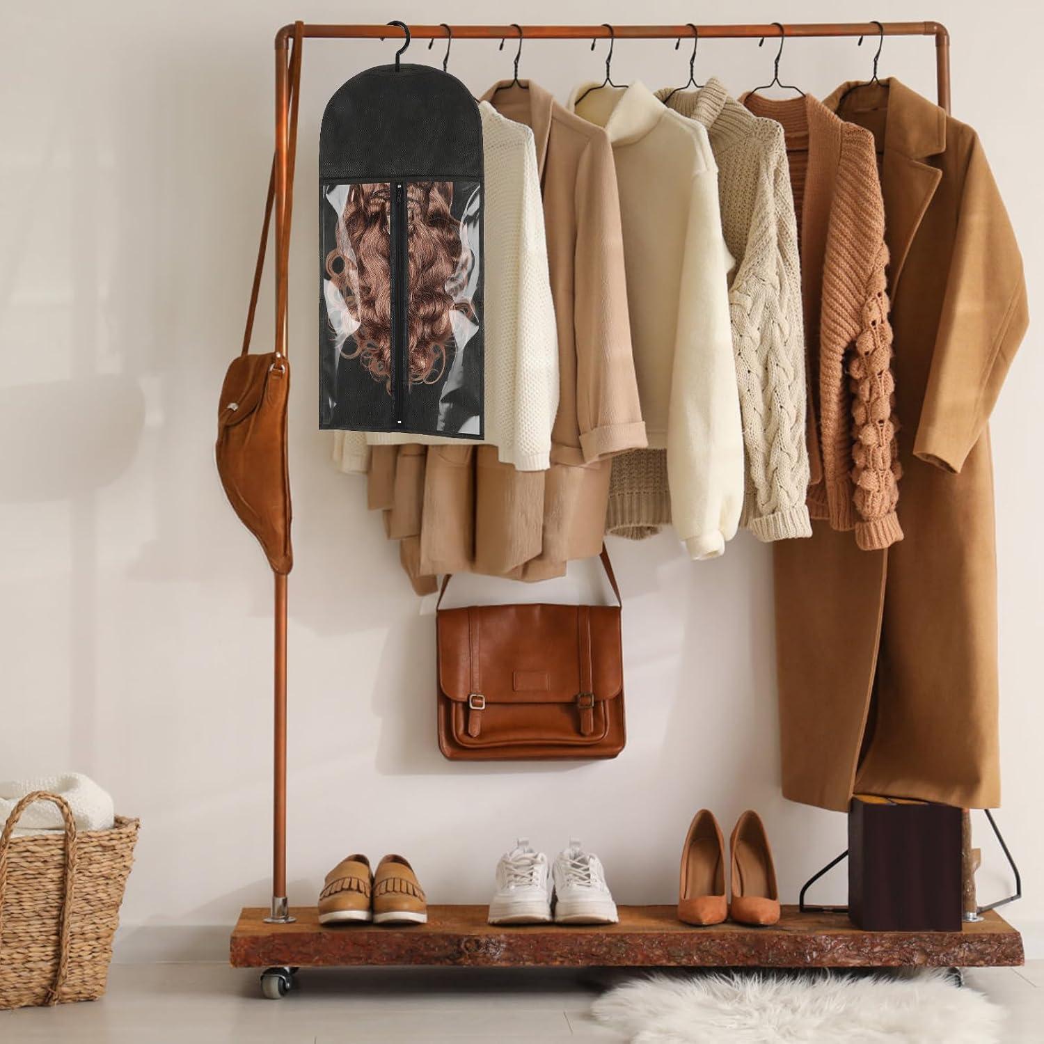 Bolsas de Almacenamiento para Pelucas Opvixi, 3 pcs 60x29 cm