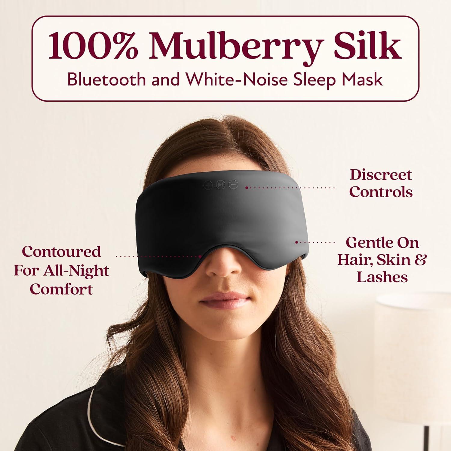 Mascarilla de Sueño Bluetooth Back Bay SilkSound Negra