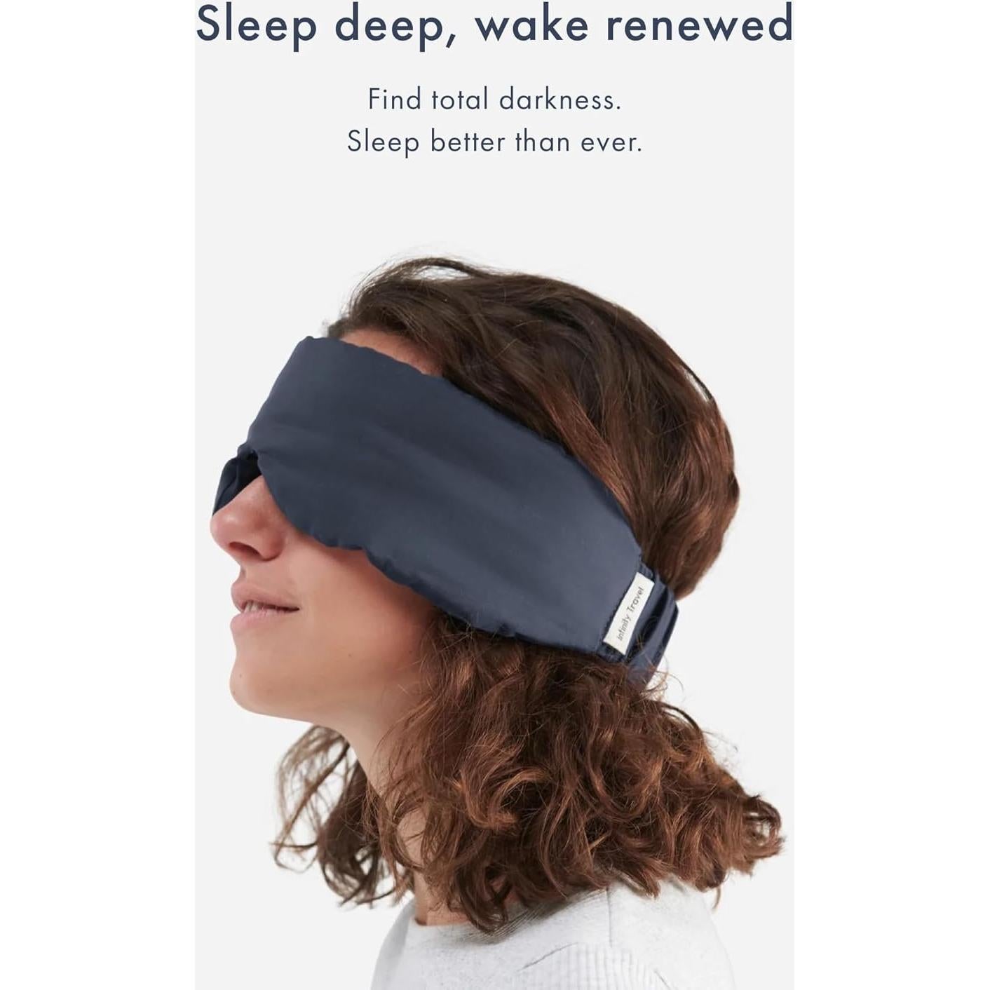 Máscara de Sueño de Bambú Huzi Design - 100% Bloqueo de Luz