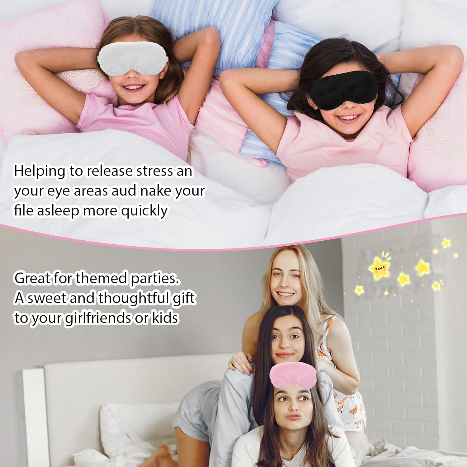 3 Pcs Máscaras de Ojos de Felpa WY LIGHTING para Dormir