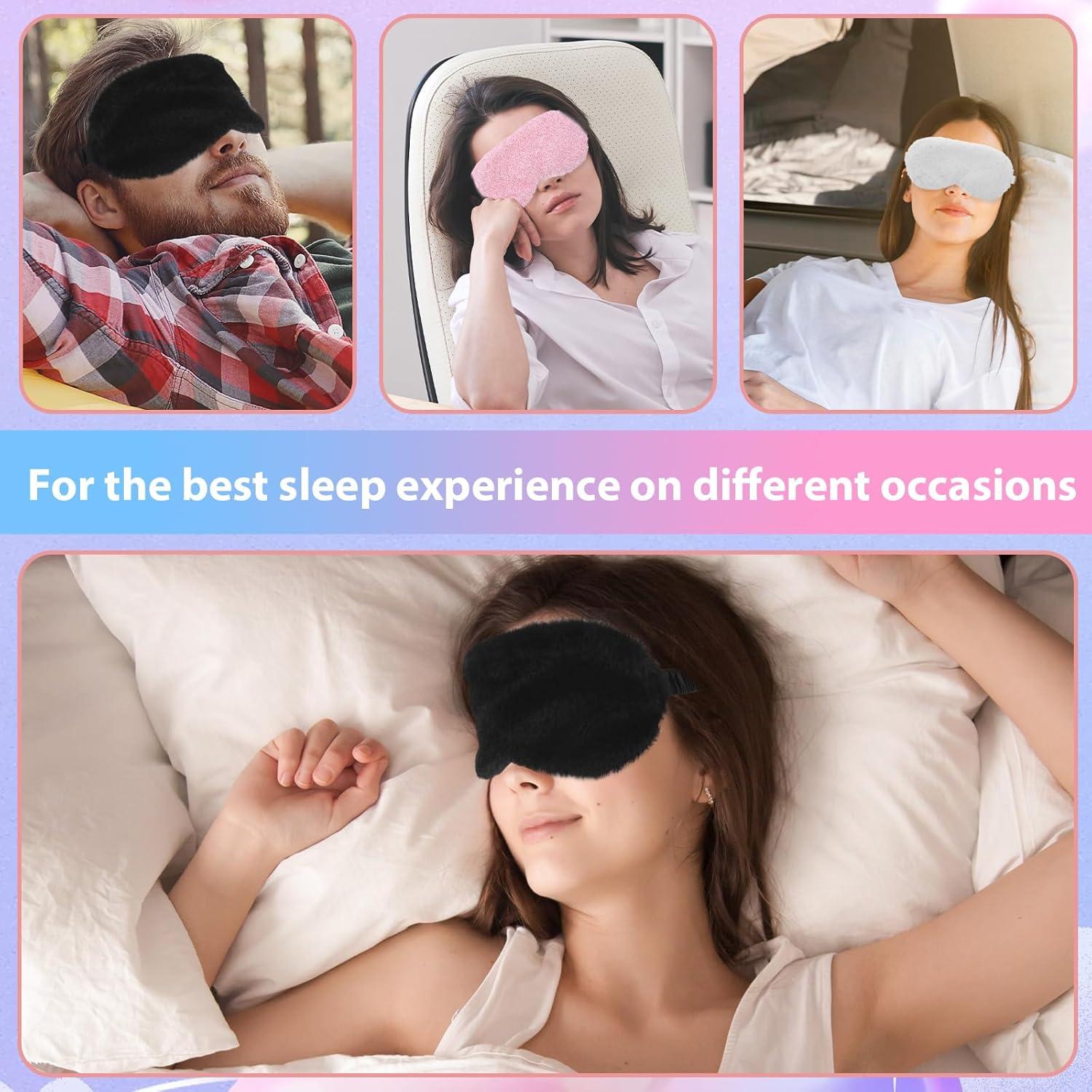 3 Pcs Máscaras de Ojos de Felpa WY LIGHTING para Dormir