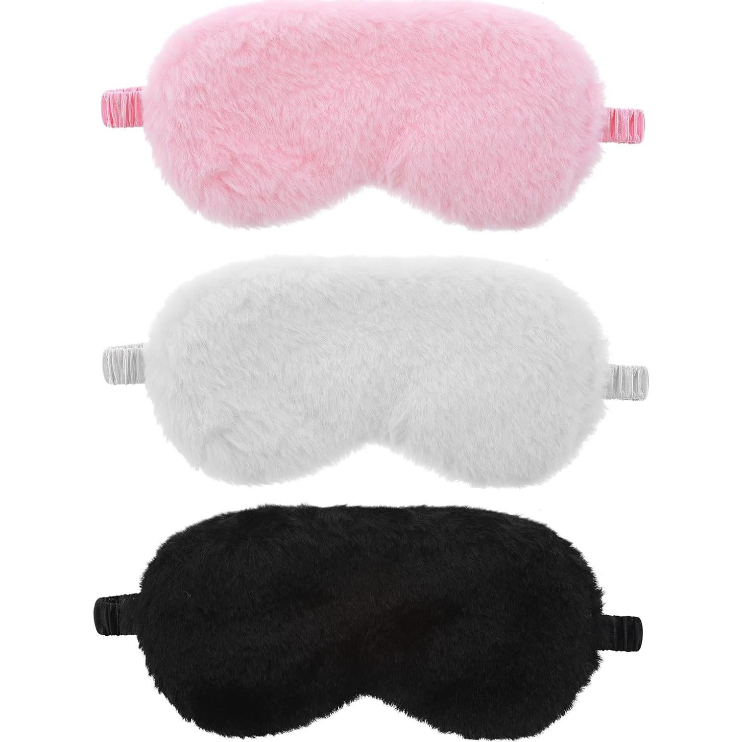 3 Pcs Máscaras de Ojos de Felpa WY LIGHTING para Dormir