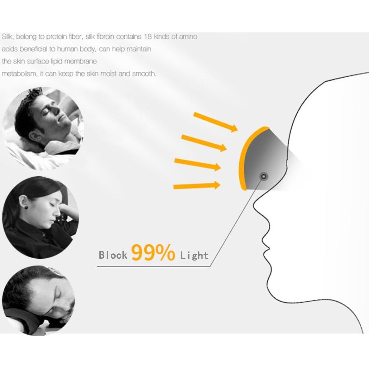 Juego de 3 Máscaras de Sueño Microfibra Suave QIZHENG