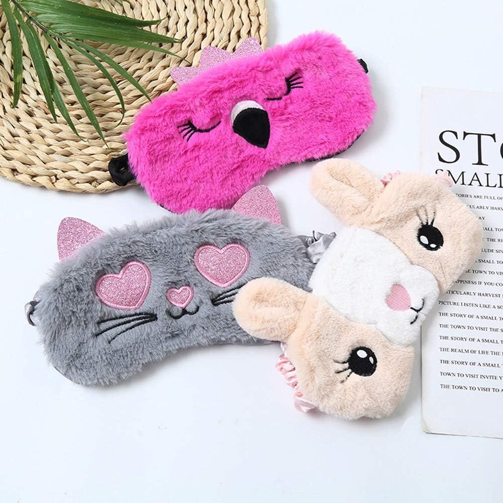 Conjunto de 4 Máscaras para Dormir Yosbabe - Animales Lindos