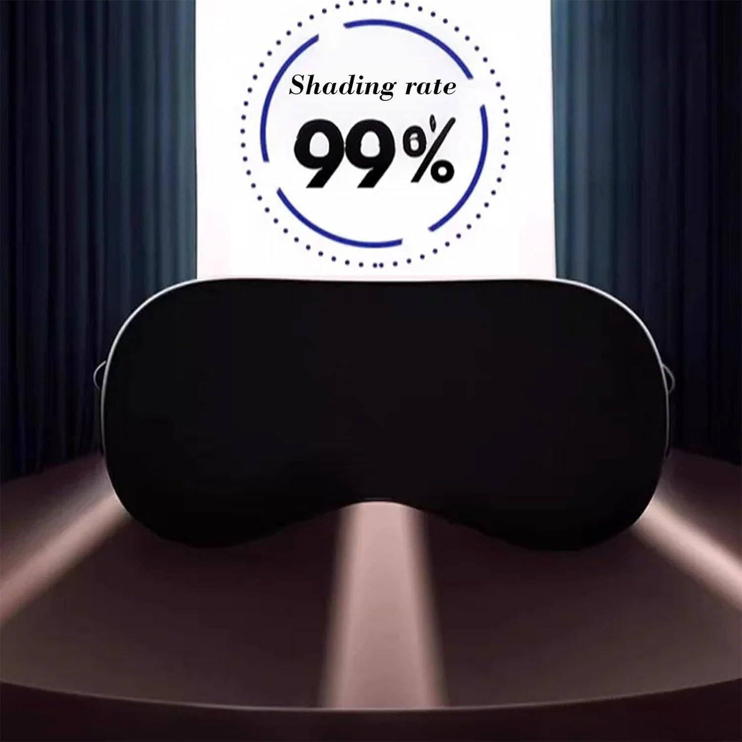 Paquete de 4 Máscaras de Sueño Tihzheoy, 100% Oscurecimiento, Seda