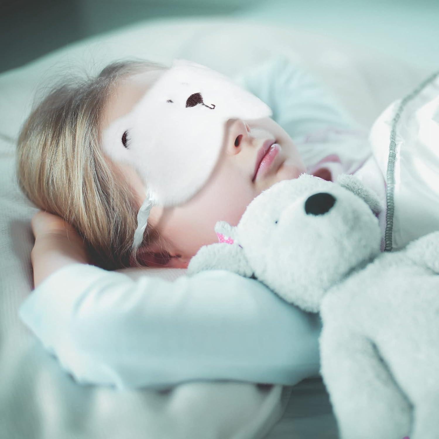 Máscara de Ojos SATINIOR 3 Piezas Animal Suave Ajustable