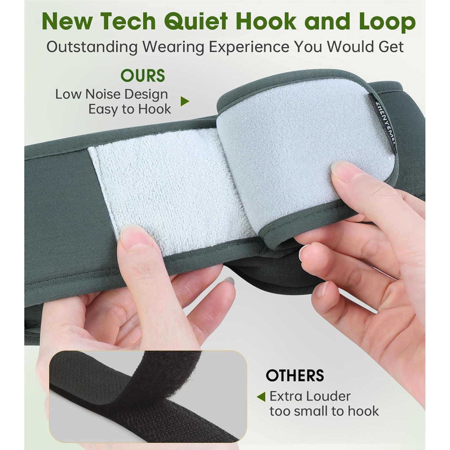 Máscara de Sueño ZHENYEMEI con Auriculares Bluetooth 5.4 Gris