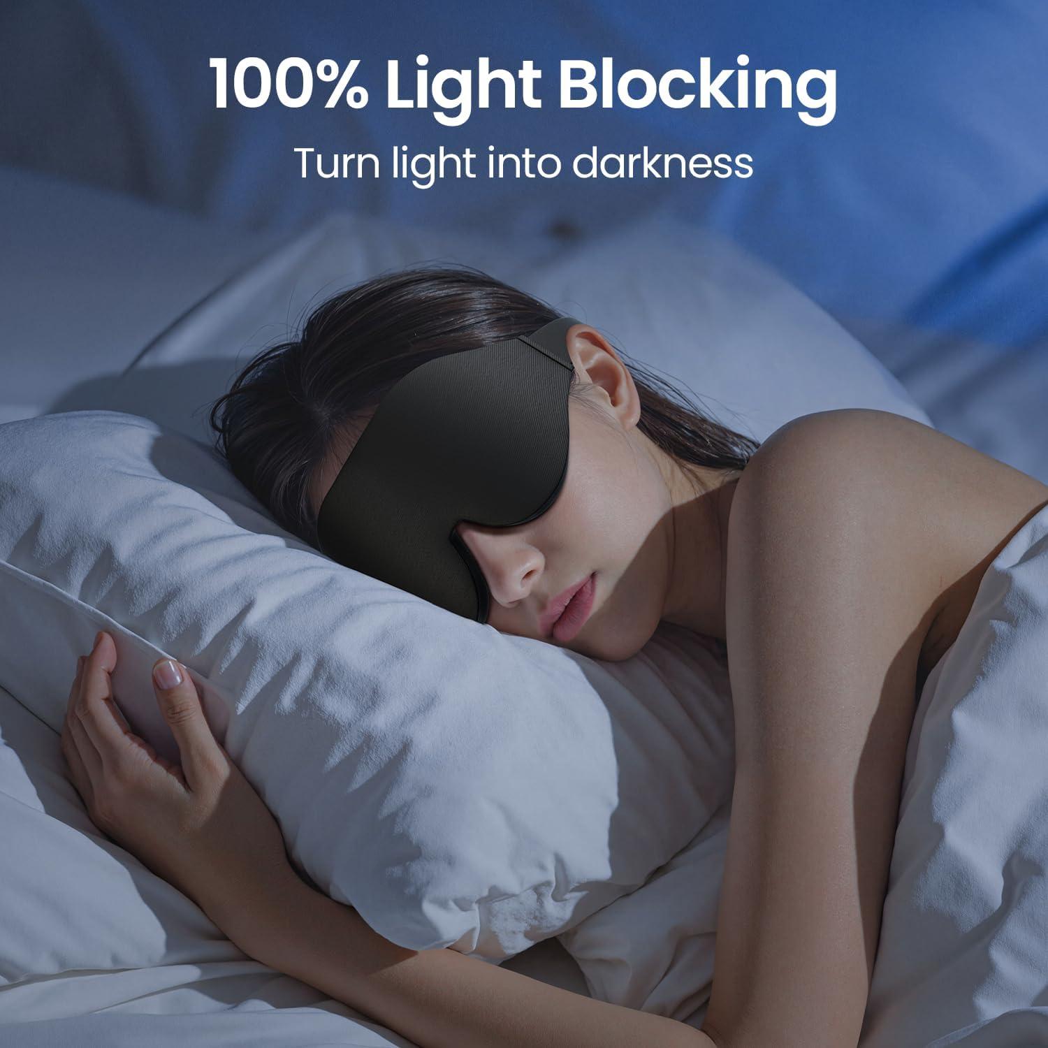 Máscara de Sueño 3D Algodón Bloqueadora Luz General
