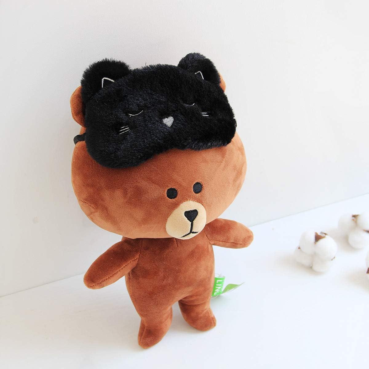 Máscara de Sueño Gato Negro y Perro Blanco Shinywear 2 Pcs