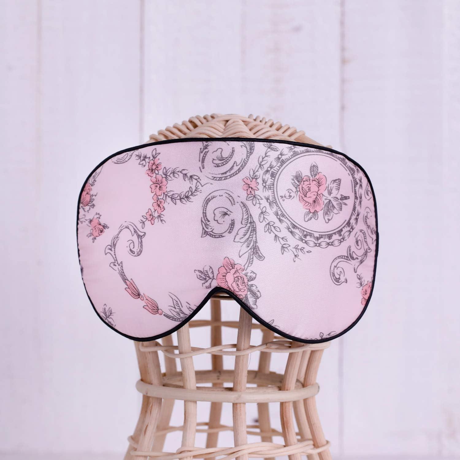 Maxfeel Máscara de Seda Pura para Dormir - Color Floral