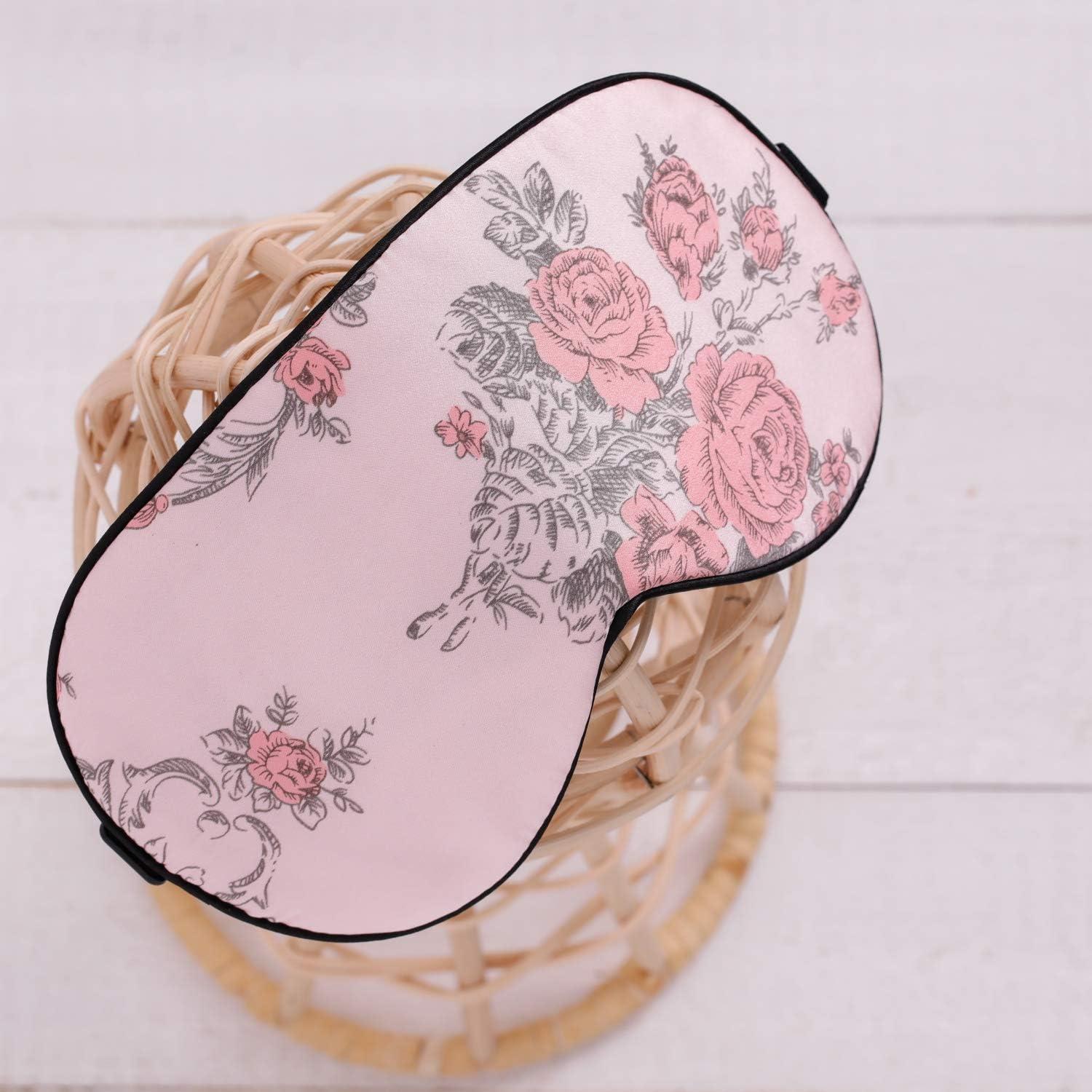 Maxfeel Máscara de Seda Pura para Dormir - Color Floral