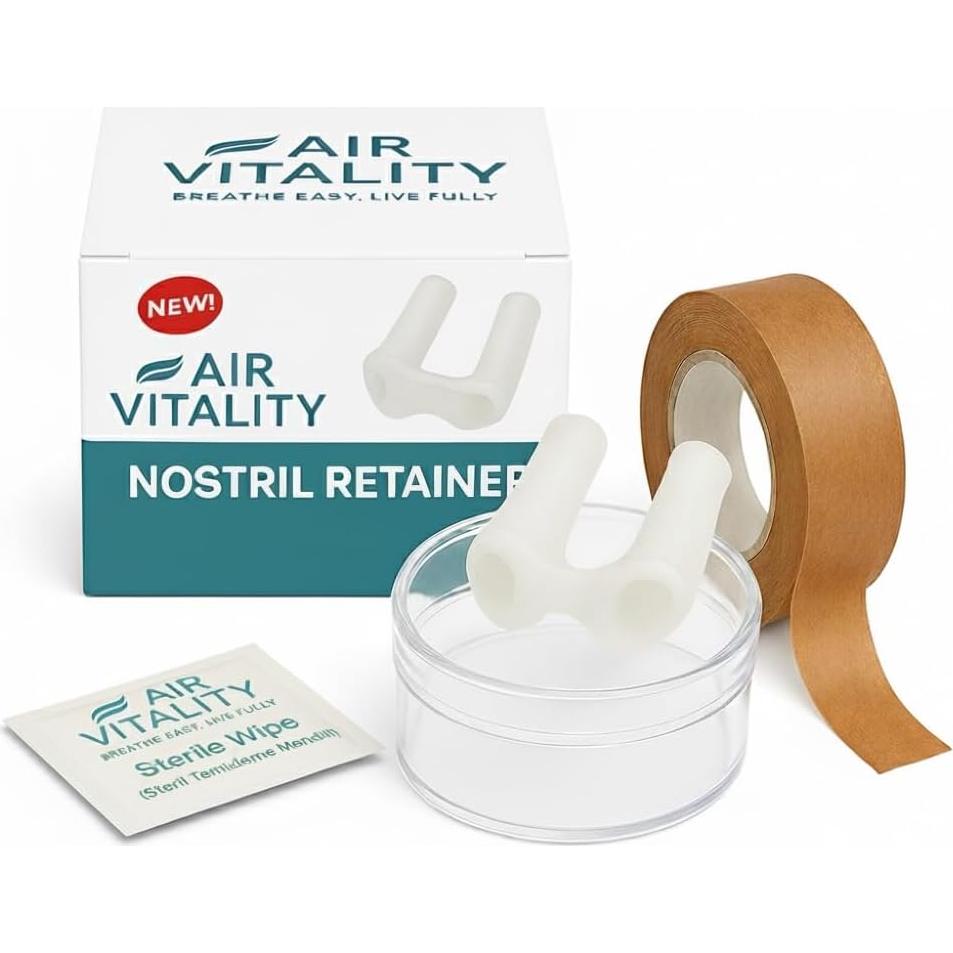 Kit Retenedor Nostril Silicona Grado Médico AIR VITALITY 22x23mm
