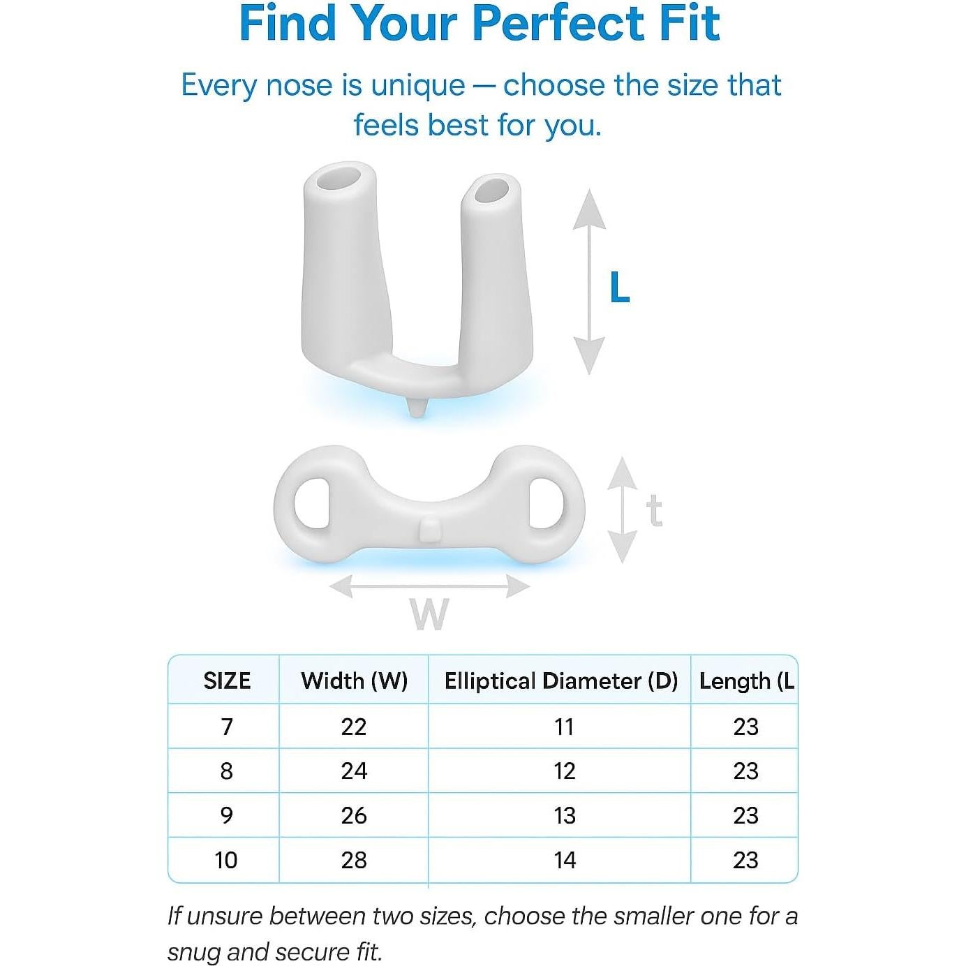 Kit Retenedor Nostril Silicona Grado Médico AIR VITALITY 22x23mm