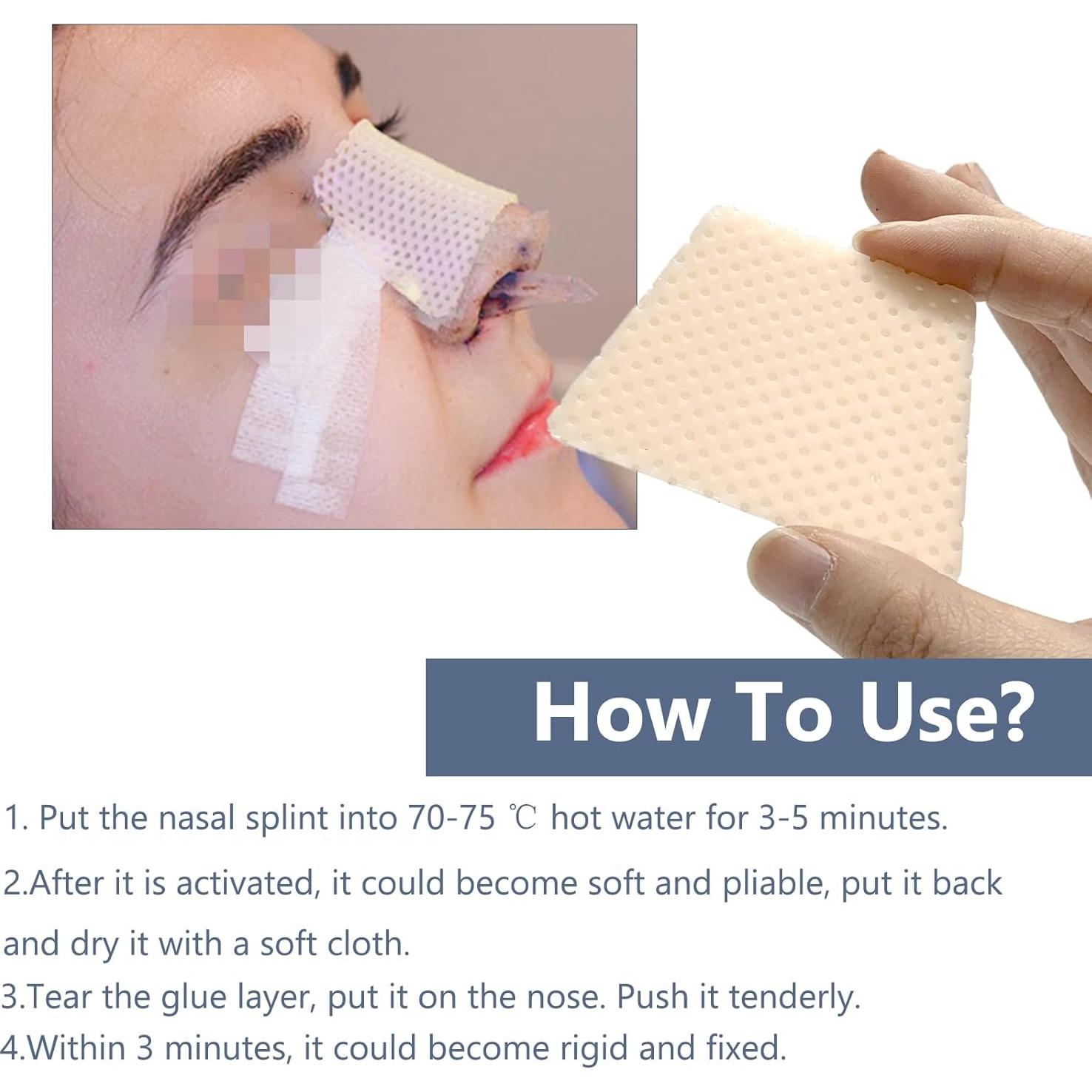 Férulas Nasales Termoplásticas QIYAT - 5 PCS Mediano