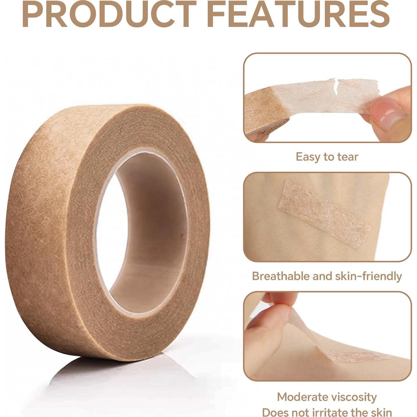 6 Rollos de Cinta Nasal Quirúrgica Microporosa YUEWEESER 1.27cm