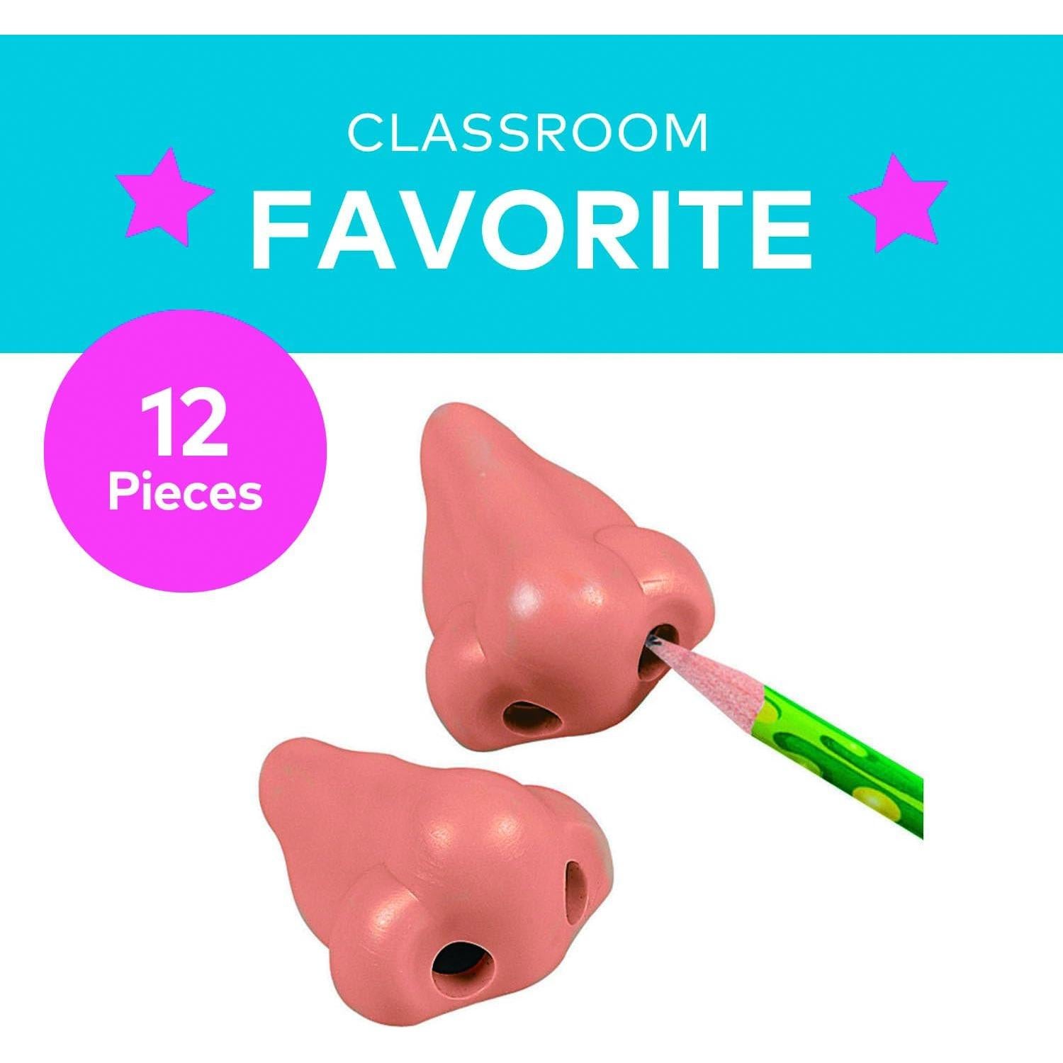 Sacapuntas de Plástico en Forma de Nariz Fun Express - 12 Pzas