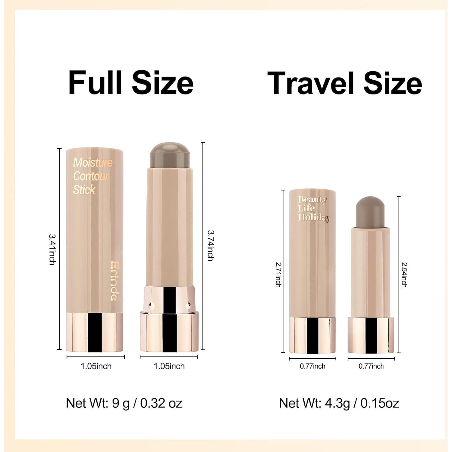 Bastón de Contorno Erinde para Piel Clara - Gris Frío 40g