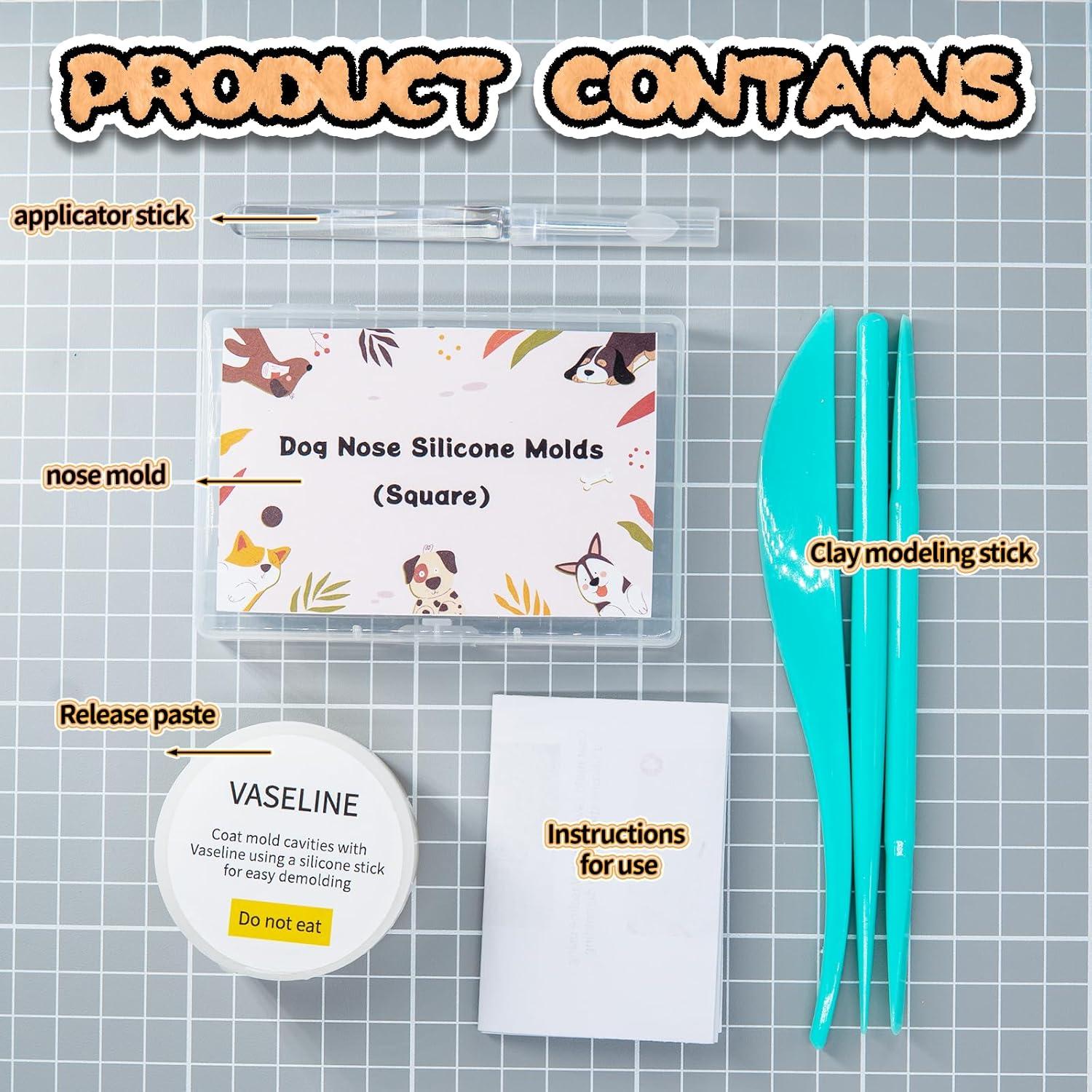 Moldes de Silicona Nuvretk para Narices de Perro - 7 Tamaños