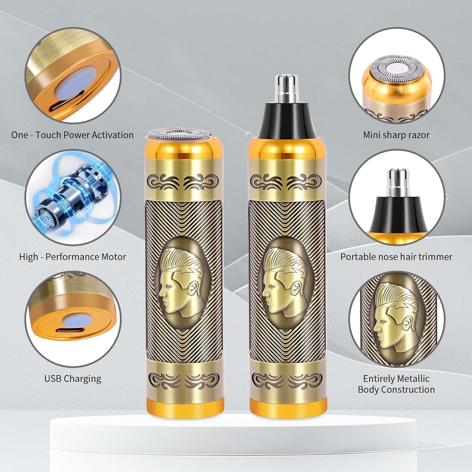 Juego de Cortapelos Profesional PXLISIE Inalámbrico Bronce