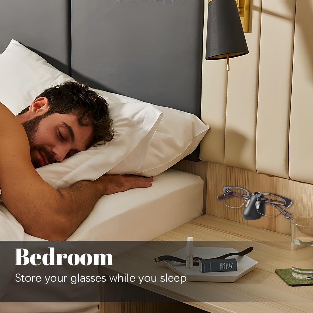 Soporte para Gafas Autoadhesivo Senbos - 8 Piezas, Negro