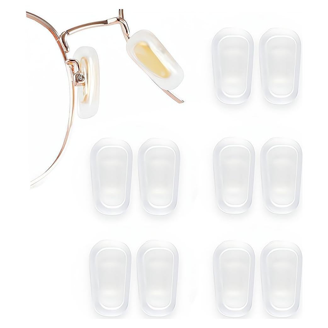 5 Pares de Almohadillas de Nariz de Silicona BEHLINE Antideslizantes