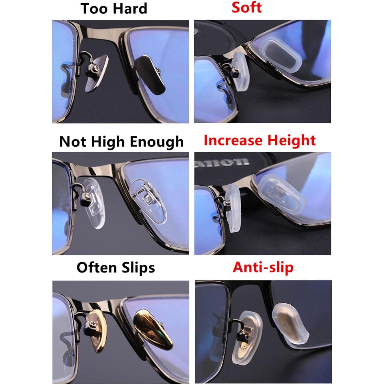 5 Pares de Almohadillas de Nariz de Silicona BEHLINE Antideslizantes