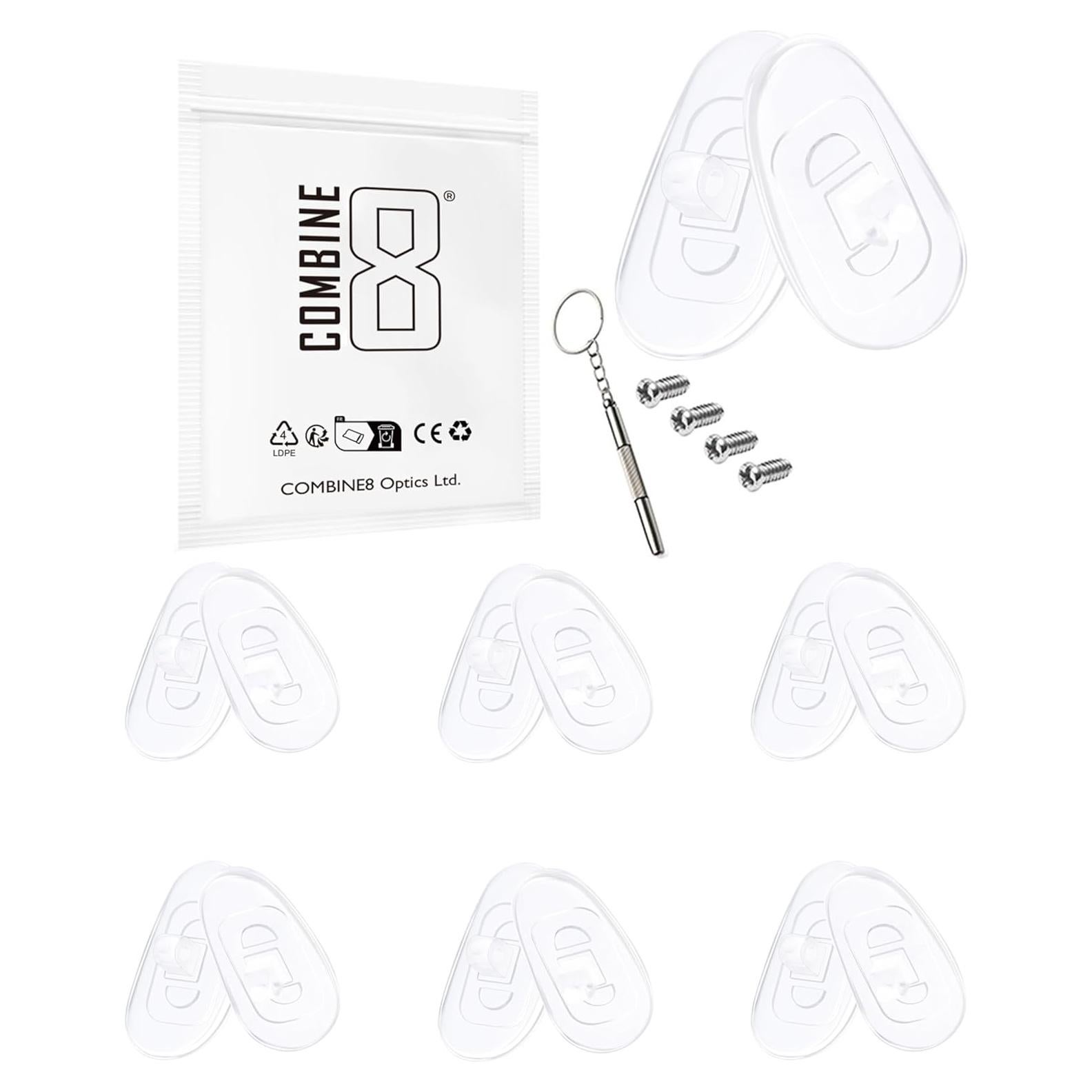 Almohadillas de nariz de silicona suave Combine8 - 6 pares