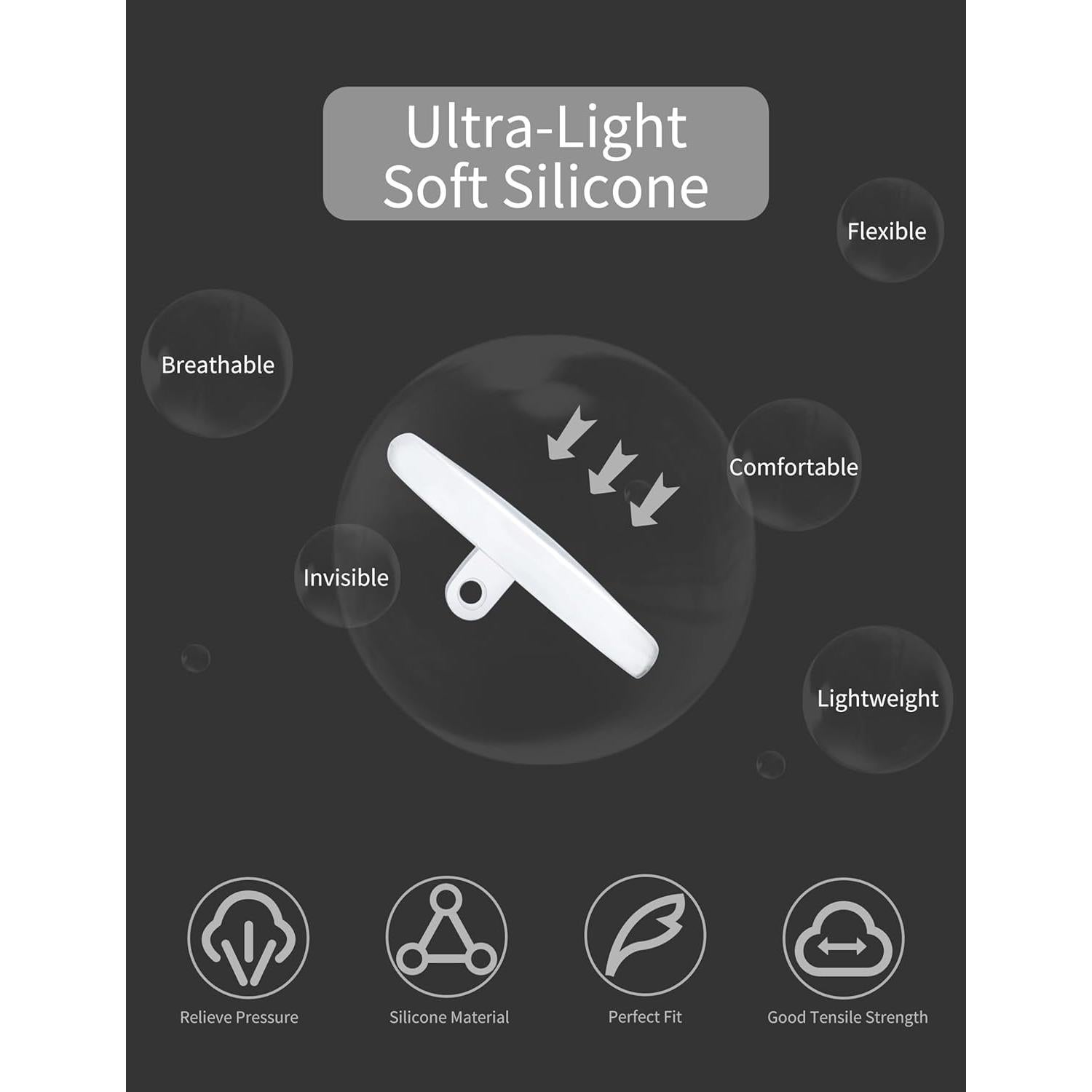 Almohadillas de nariz de silicona suave Combine8 - 6 pares