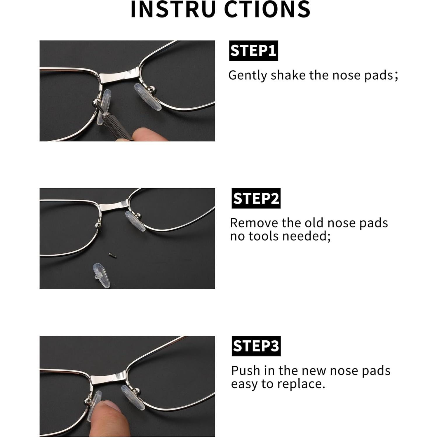 Almohadillas de nariz de silicona suave Combine8 - 6 pares