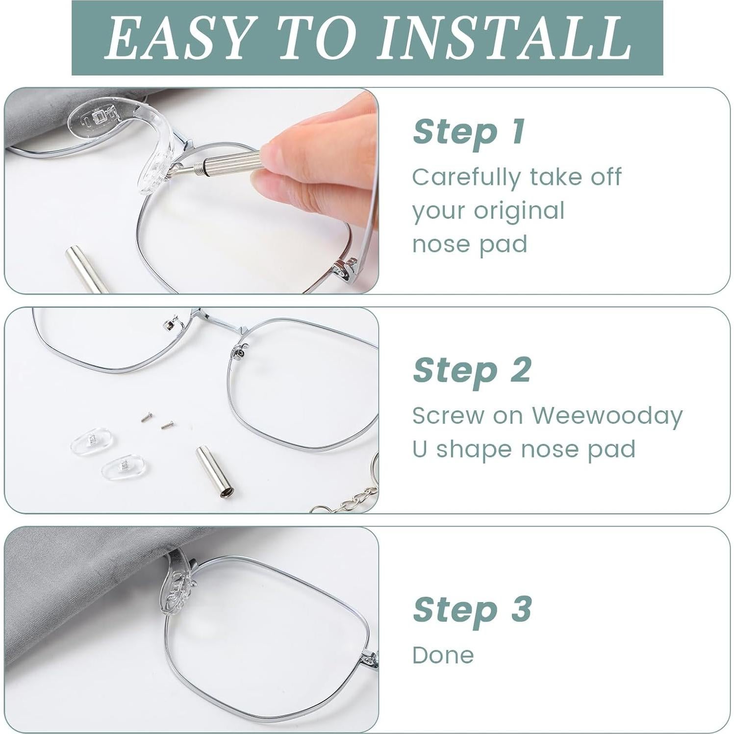 24 Almohadillas Nasales Silicona Weewooday 42mm 32mm 28mm