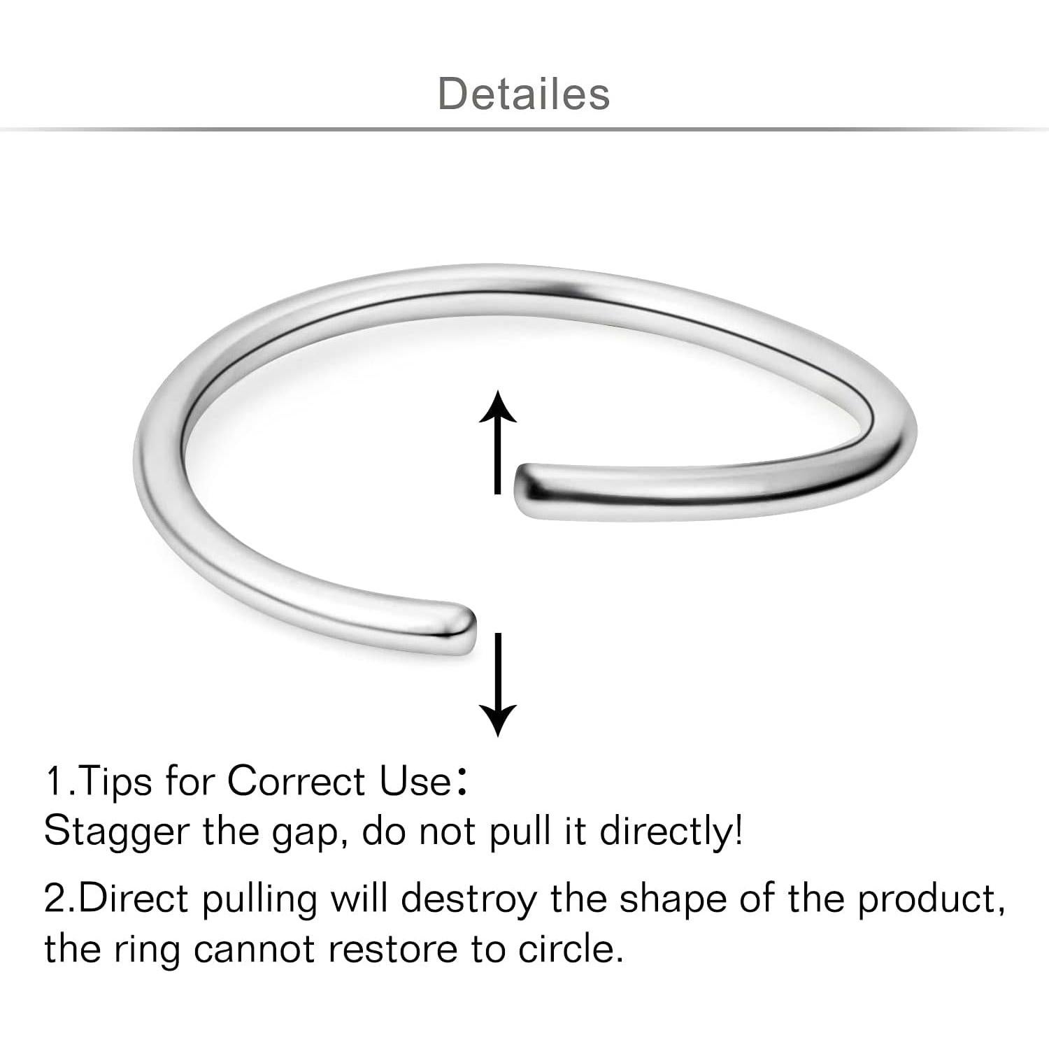 Aros Nasales MODRSA 20g Acero Quirúrgico Hipoalergénico 12 Piezas