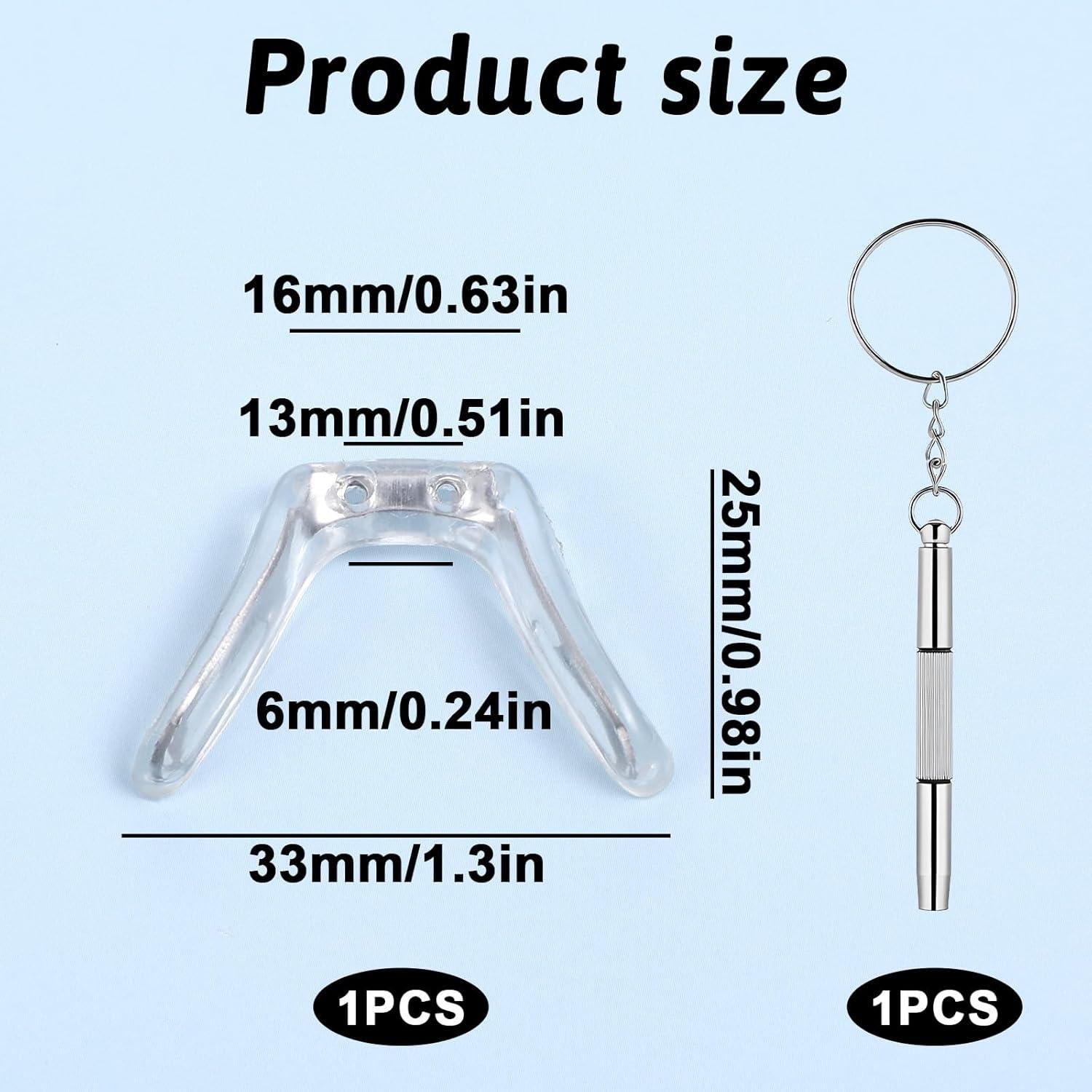 Almohadillas para nariz de gafas Jxiwfvl - 2 pcs antideslizantes