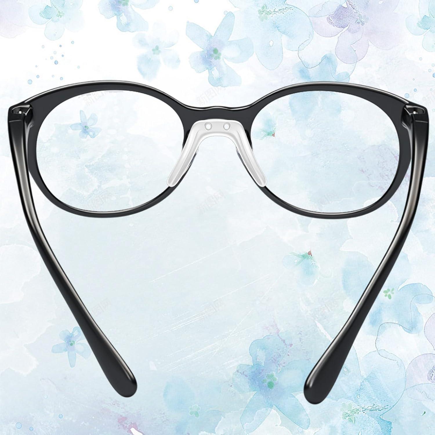 Almohadillas para nariz de gafas Jxiwfvl - 2 pcs antideslizantes