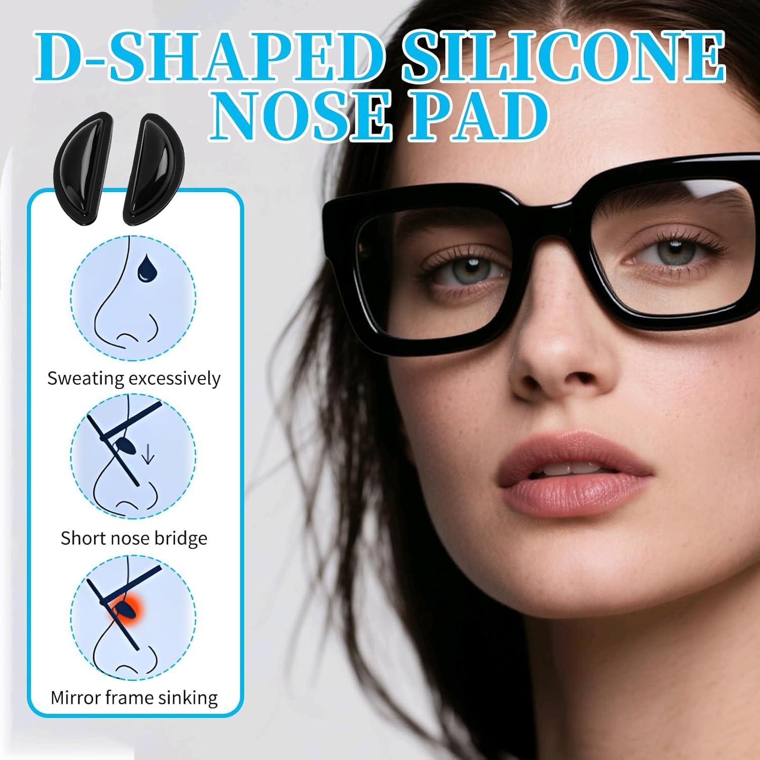 15 Pares Almohadillas Silicona Suave para Gafas MGMOOA