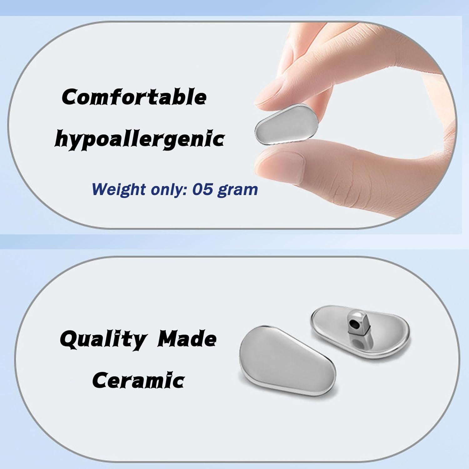 Almohadillas de nariz cerámicas TORWOL antideslizantes - 2 pares