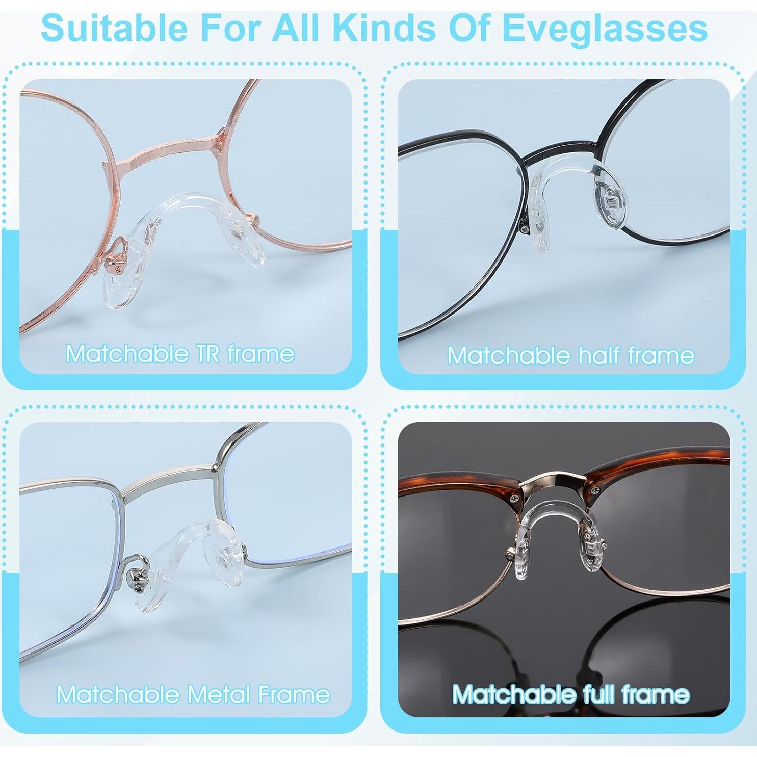 Almohadillas de nariz de silicona XLIUAX 15 piezas antideslizantes