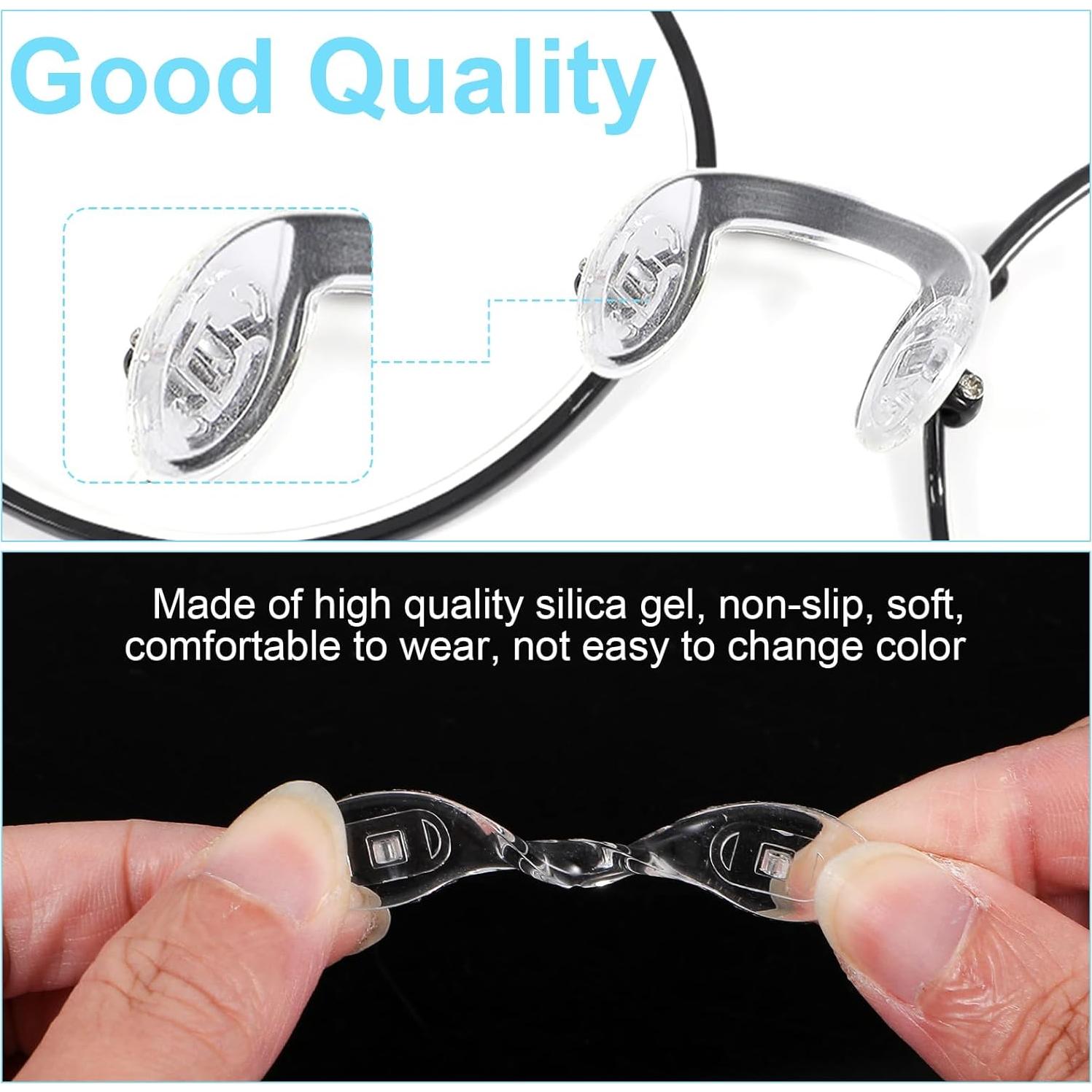 Almohadillas de nariz de silicona XLIUAX 15 piezas antideslizantes